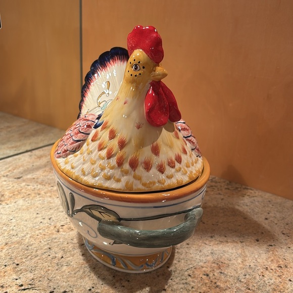 Fitz and Floyd Classics Ricamo Covered Vegetable Dish - Picture 13 of 16